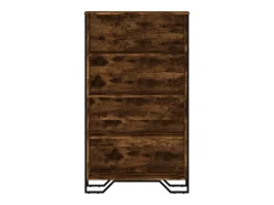 Estantería madera de ingeniería roble ahumado 80x31x137,5 cm