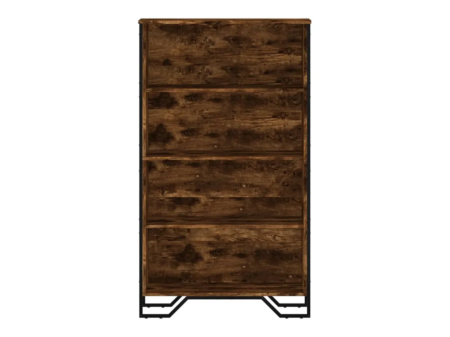 Estantería madera de ingeniería roble ahumado 80x31x137,5 cm