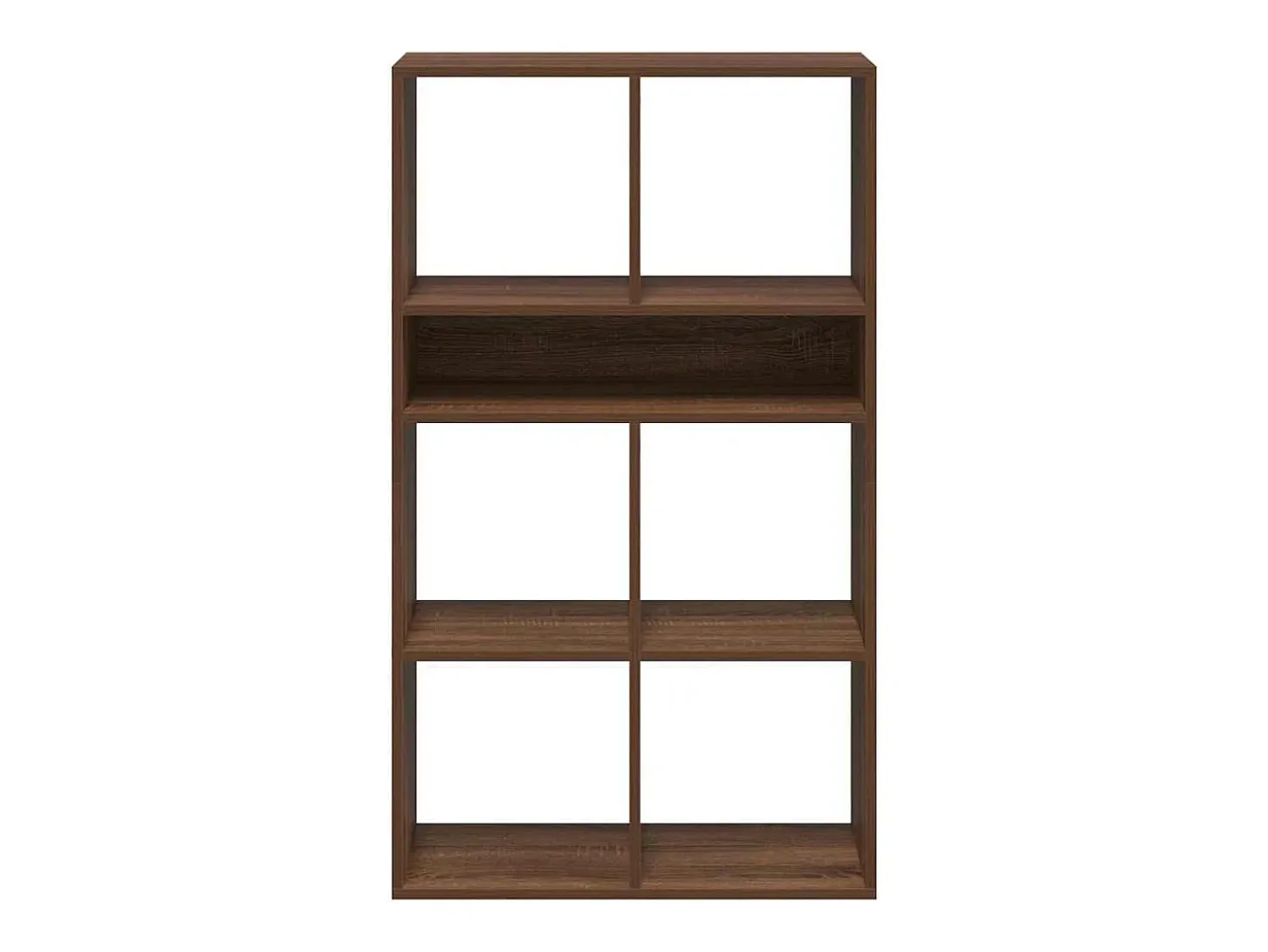 Estantería madera de ingeniería color marrón roble 66x31x112 cm