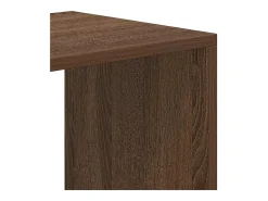 Estantería madera de ingeniería color marrón roble 66x31x112 cm