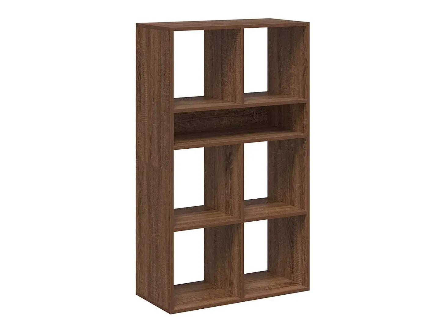 Estantería madera de ingeniería color marrón roble 66x31x112 cm