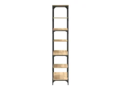 Estantería madera de ingeniería acero roble Sonoma 91x36x176 cm