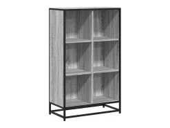 Estantería madera de ingeniería gris sonoma 65,5x33x107,5 cm