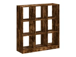 Estantería madera de ingeniería roble ahumado 102x32x108 cm