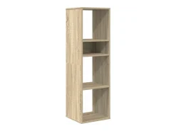 Estantería madera de ingeniería color roble sonoma 34x31x112 cm