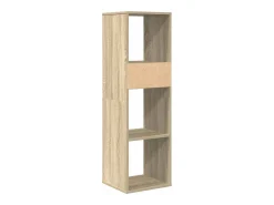 Estantería madera de ingeniería color roble sonoma 34x31x112 cm
