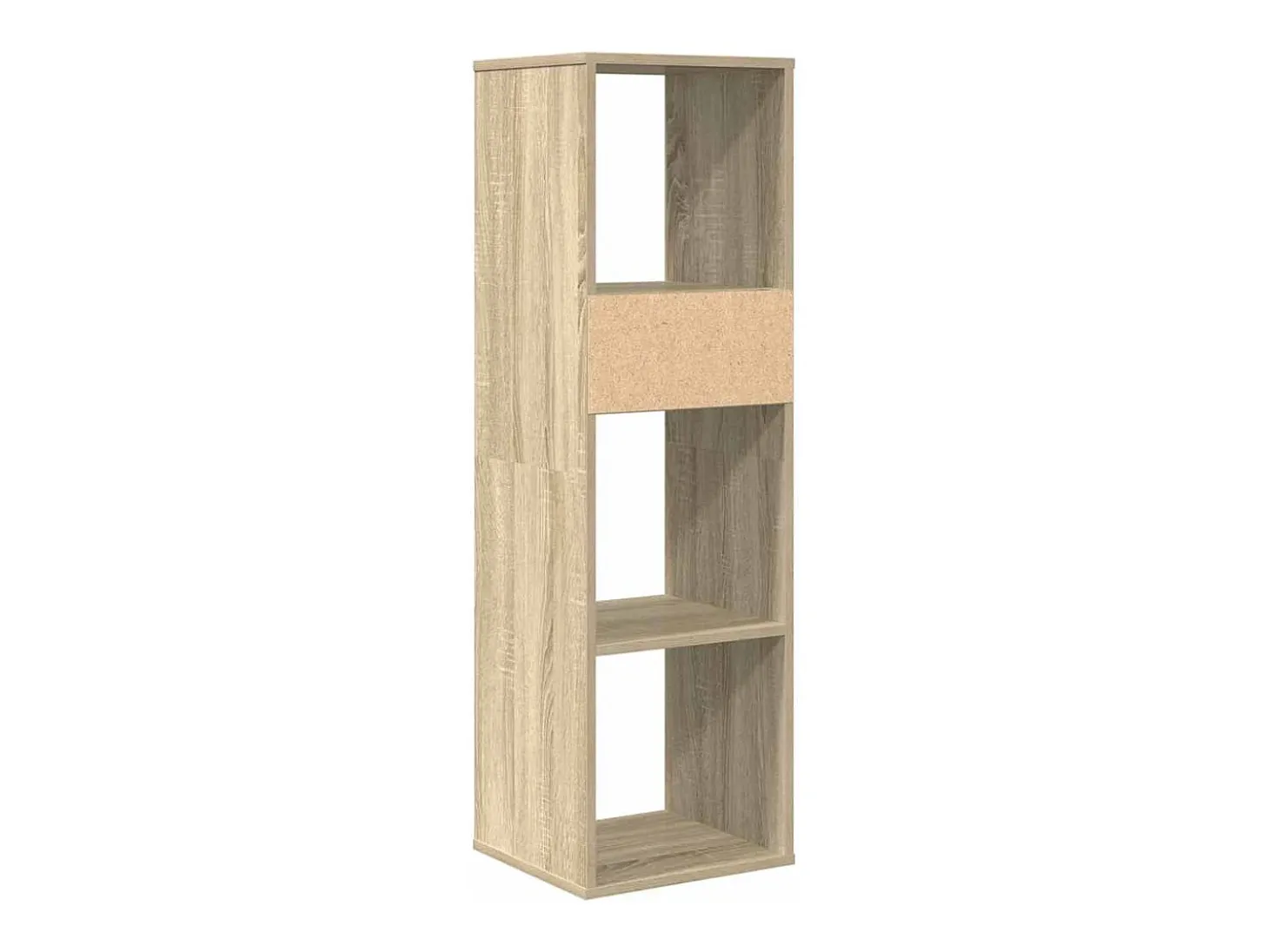 Estantería madera de ingeniería color roble sonoma 34x31x112 cm
