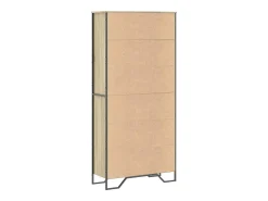 Estantería madera de ingeniería color roble Sonoma 80x31x169 cm