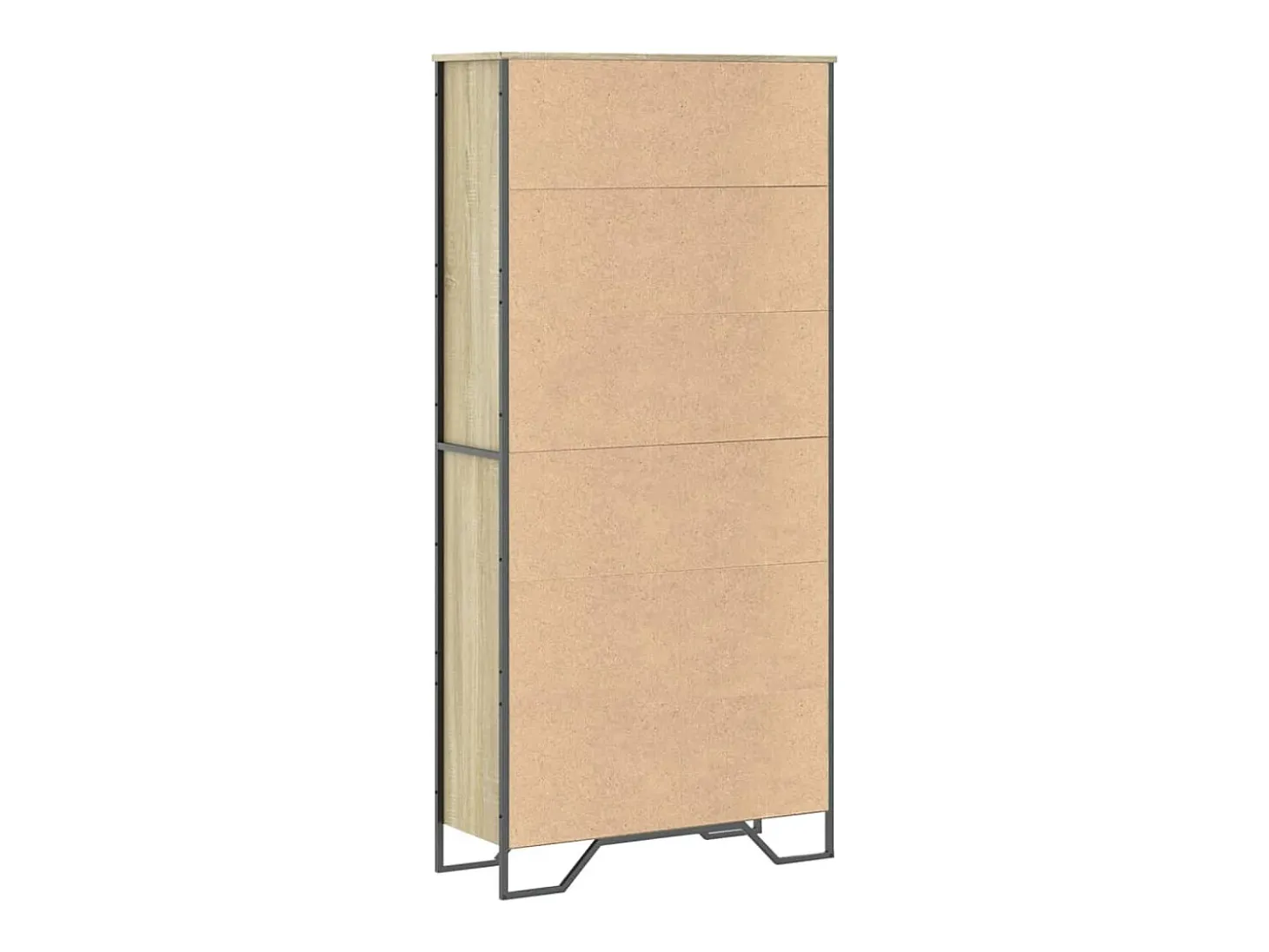 Estantería madera de ingeniería color roble Sonoma 80x31x169 cm