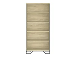 Estantería madera de ingeniería color roble Sonoma 80x31x169 cm