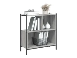 Estantería madera de ingeniería gris Sonoma 72x28x77,5 cm
