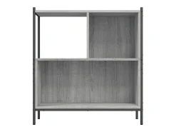 Estantería madera de ingeniería gris Sonoma 72x28x77,5 cm