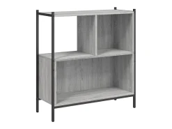 Estantería madera de ingeniería gris Sonoma 72x28x77,5 cm