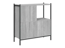 Estantería madera de ingeniería gris Sonoma 72x28x77,5 cm