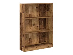 Estantería madera de ingeniería color envejecido 80x24x109 cm