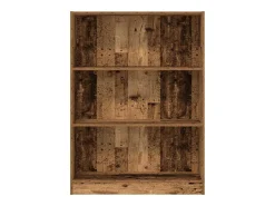 Estantería madera de ingeniería color envejecido 80x24x109 cm