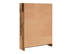 Estantería madera de ingeniería color envejecido 80x24x109 cm