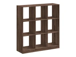 Estantería madera de ingeniería marrón roble 102x32x108 cm