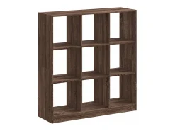 Estantería madera de ingeniería marrón roble 102x32x108 cm