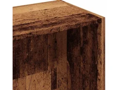 Estantería madera de ingeniería envejecida 36x30x114 cm