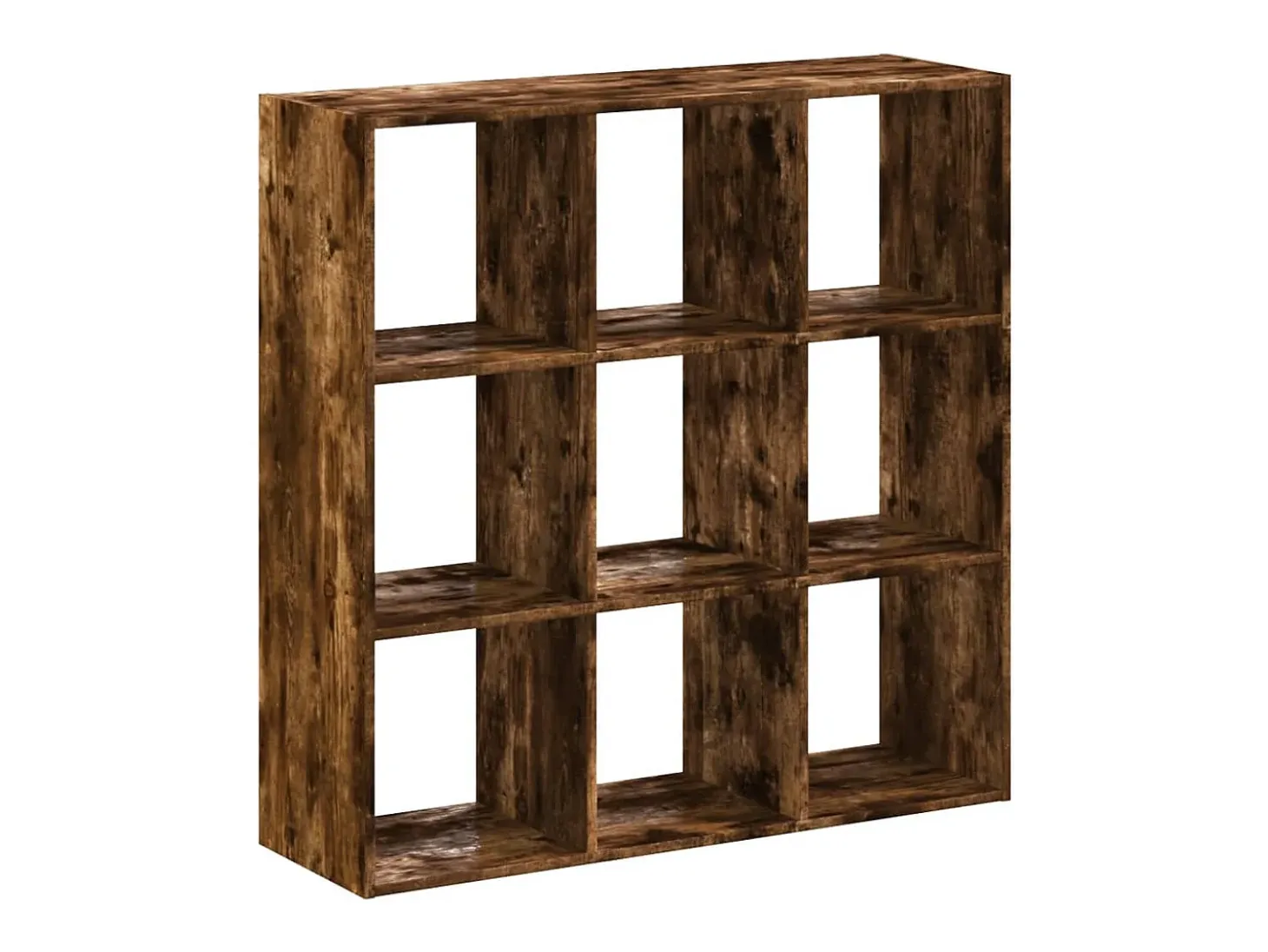 Estantería madera de ingeniería roble ahumado 102x32x102 cm