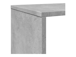Estantería madera de ingeniería gris hormigón 132x29x141,5 cm