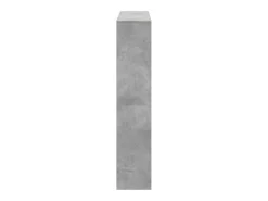 Estantería madera de ingeniería gris hormigón 132x29x141,5 cm