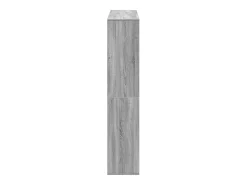 Estantería madera de ingeniería gris Sonoma 132x29x141,5 cm