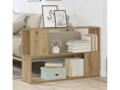 Estantería madera de ingeniería roble artisan 100x24x63 cm