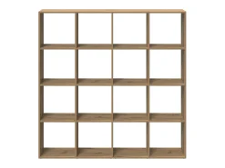 Estantería madera de ingeniería roble artisian 137,5x29x137,5cm