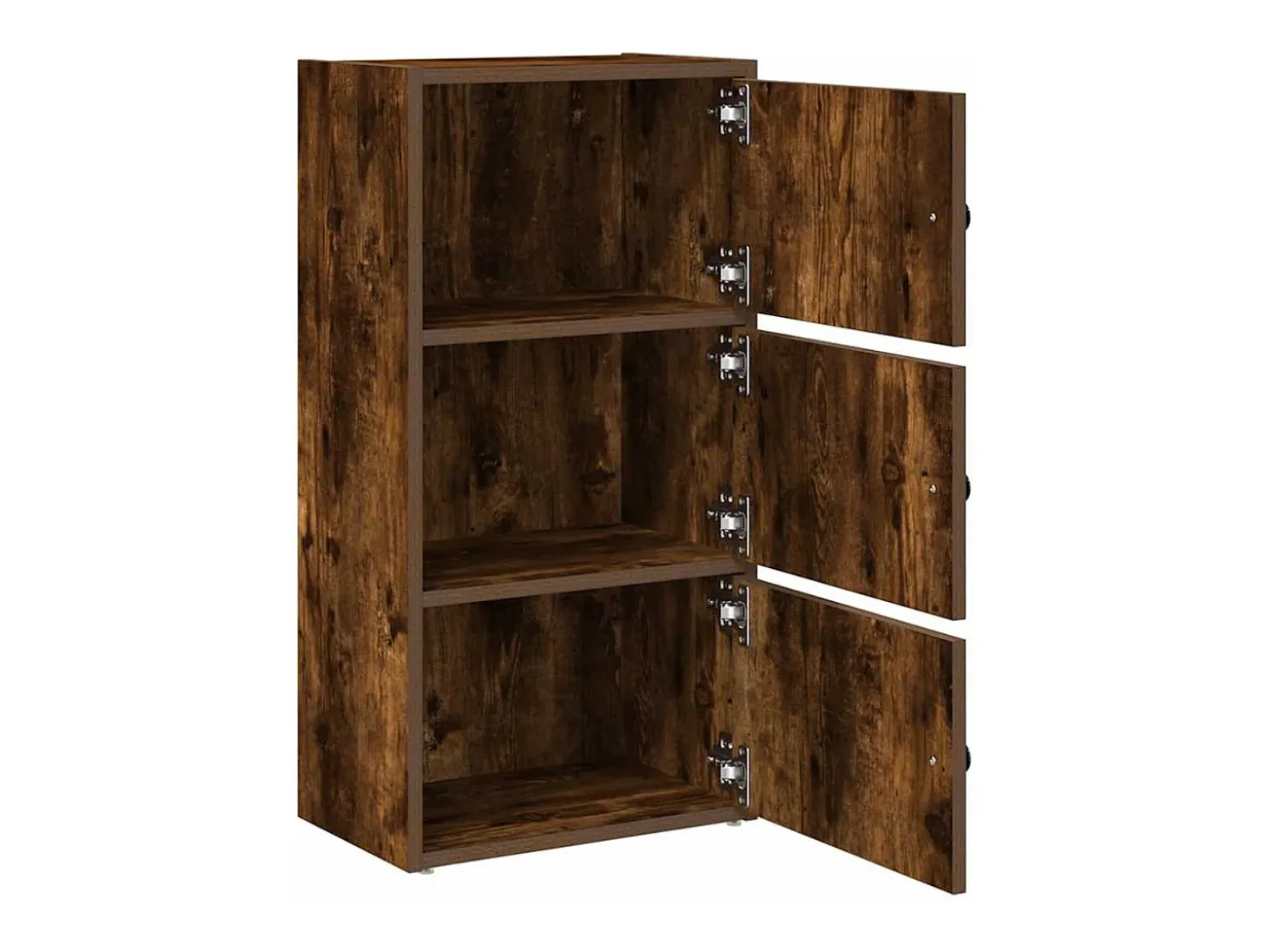 Estantería madera de ingeniería roble ahumado 40x24x77 cm