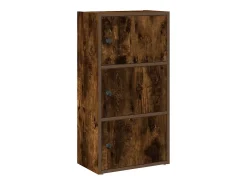 Estantería madera de ingeniería roble ahumado 40x24x77 cm
