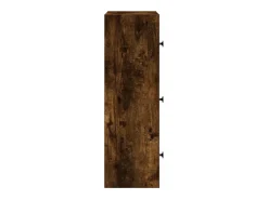 Estantería madera de ingeniería roble ahumado 40x24x77 cm
