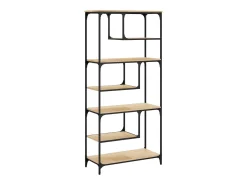 Estantería madera de ingeniería roble Sonoma 81x36x176 cm