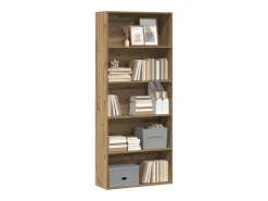 Estantería madera de ingeniería roble artisian 80x30x189 cm