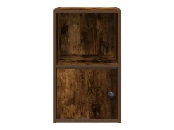 Estantería madera de ingeniería roble ahumado 31x24x52 cm