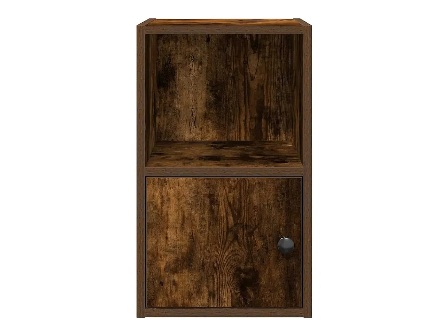 Estantería madera de ingeniería roble ahumado 31x24x52 cm