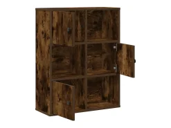 Estantería madera de ingeniería roble ahumado 60x24x76,5 cm
