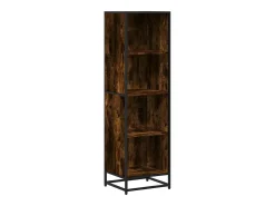 Estantería madera ingeniería color roble ahumado 40x35x139 cm