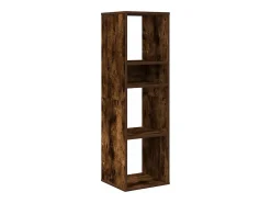 Estantería madera ingeniería color roble ahumado 34x31x112 cm