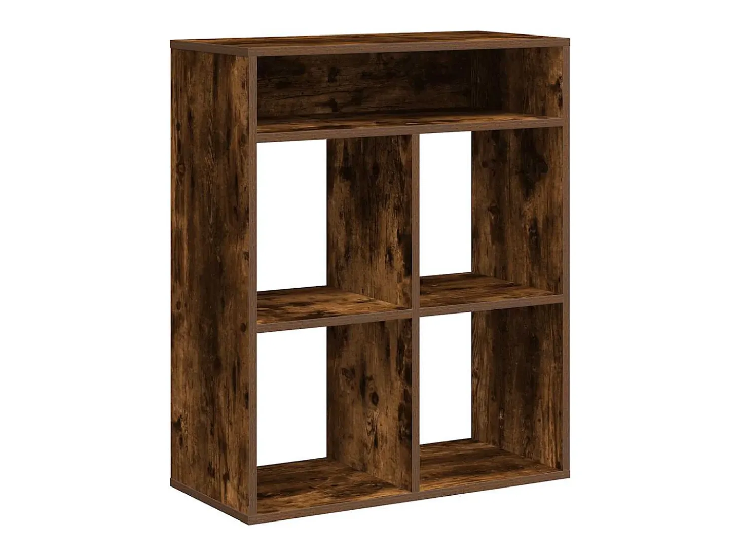Estantería madera ingeniería color roble ahumado 66x31x80 cm
