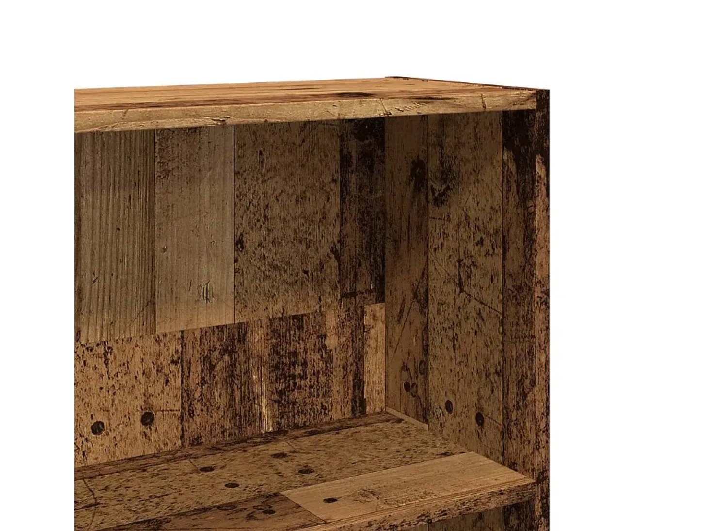 Estantería madera ingeniería madera envejecida 80x30x189 cm