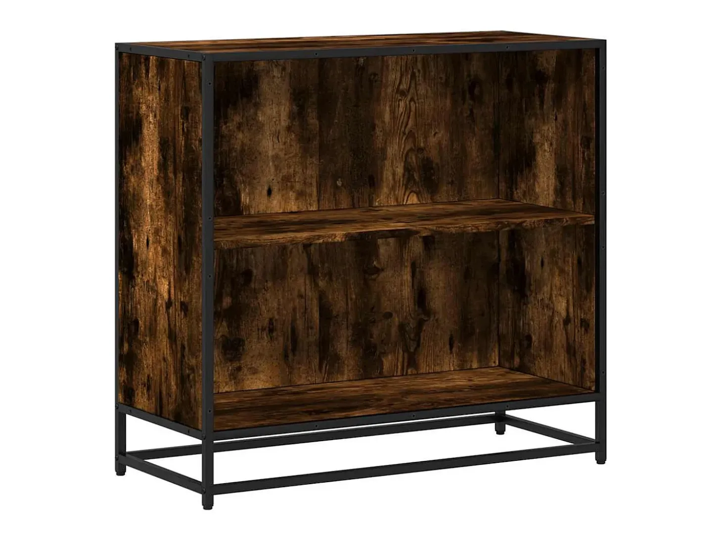 Estantería madera ingeniería color roble ahumado 80,5x35x76 cm