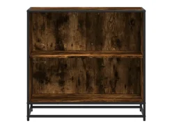 Estantería madera ingeniería color roble ahumado 80,5x35x76 cm
