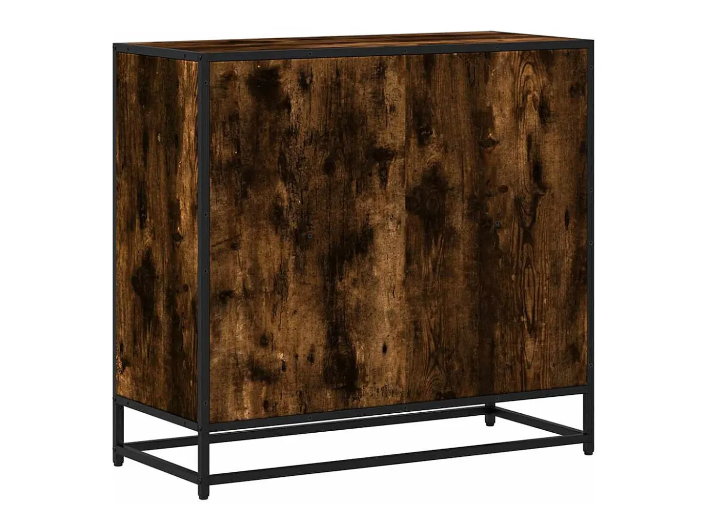 Estantería madera ingeniería color roble ahumado 80,5x35x76 cm