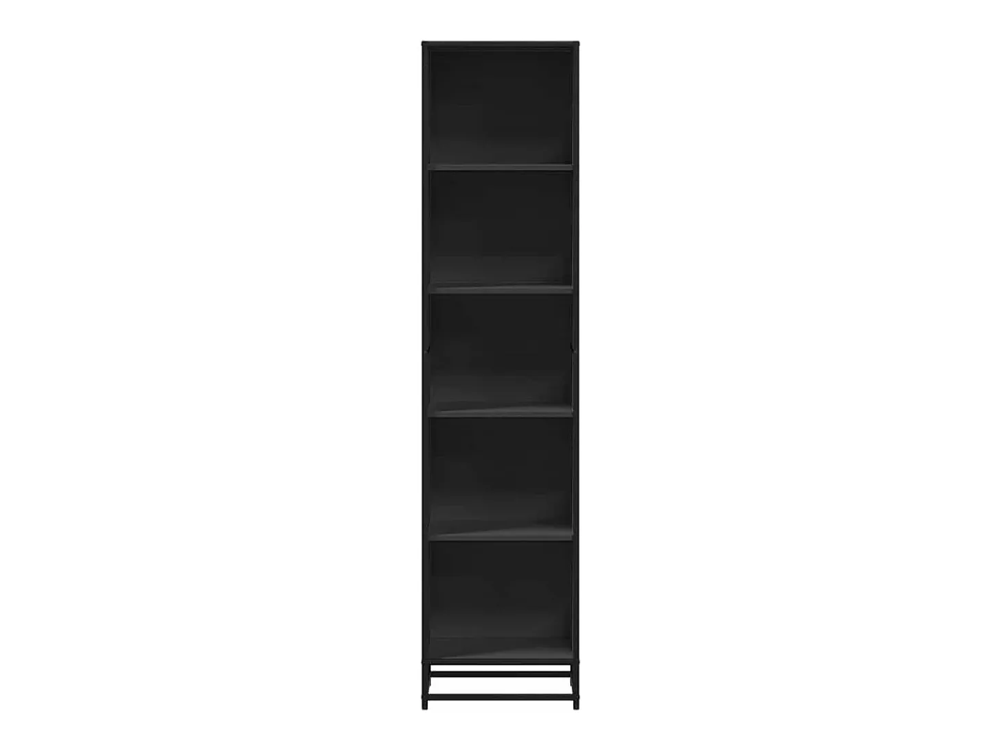 Estantería madera ingeniería negra 40x35x170,5 cm