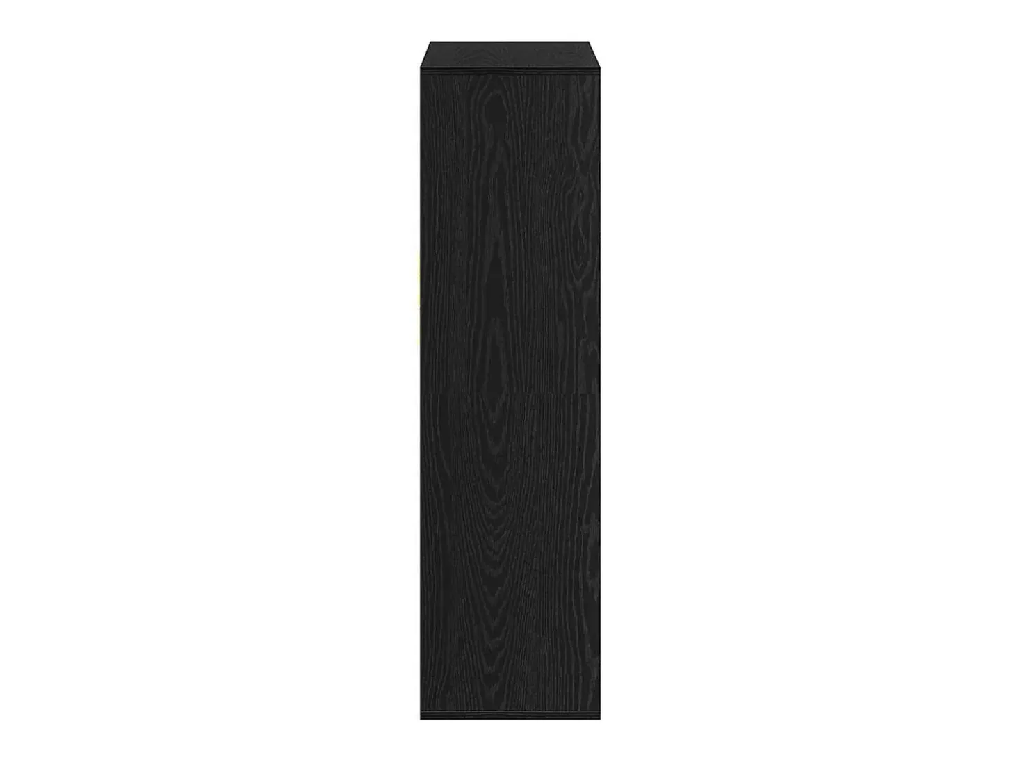 Estantería madera ingeniería negra 66x31x112 cm