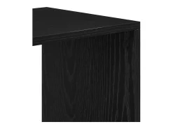 Estantería madera ingeniería negra 66x31x112 cm
