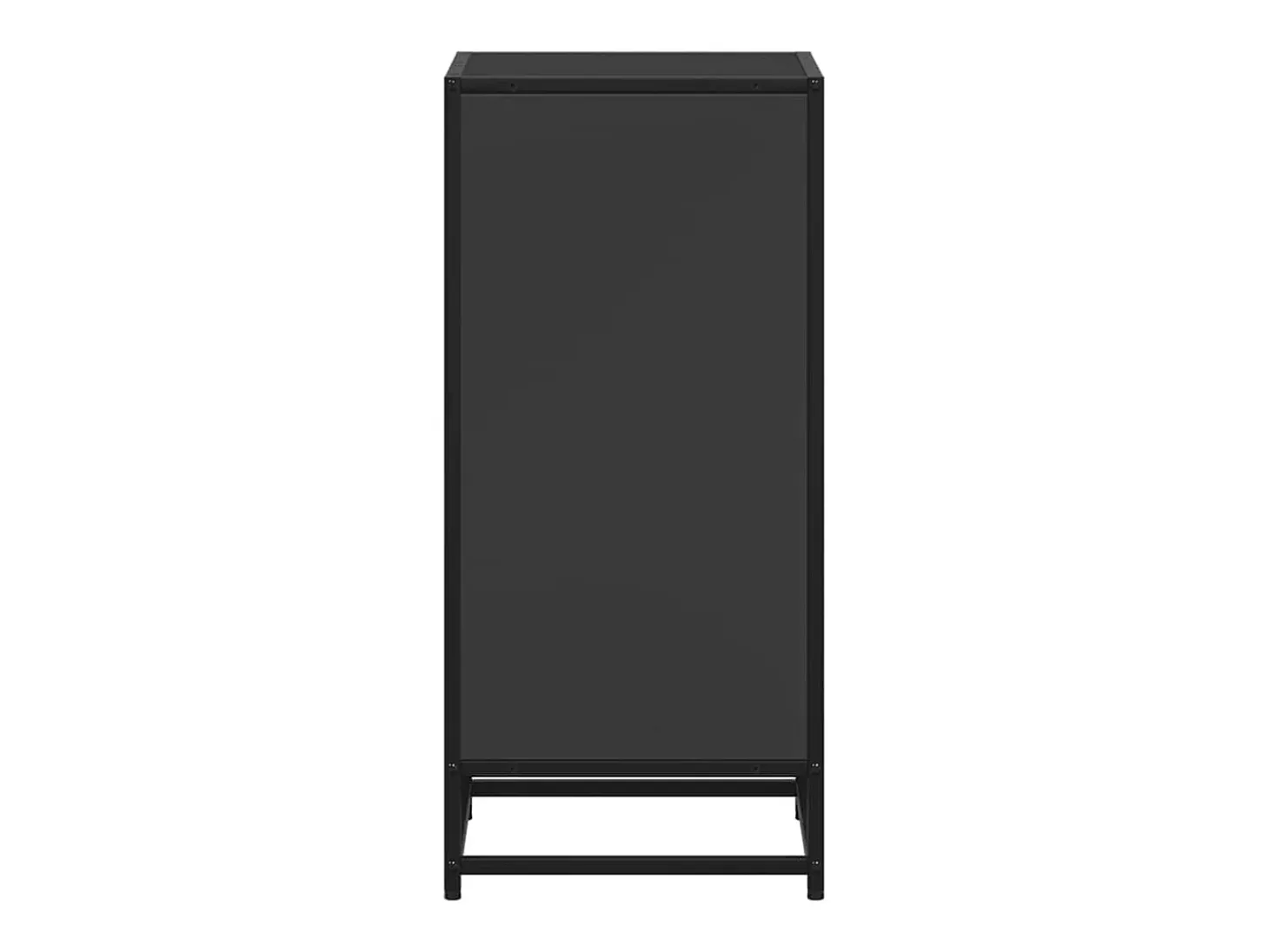 Estantería madera ingeniería negra 40x35x76 cm