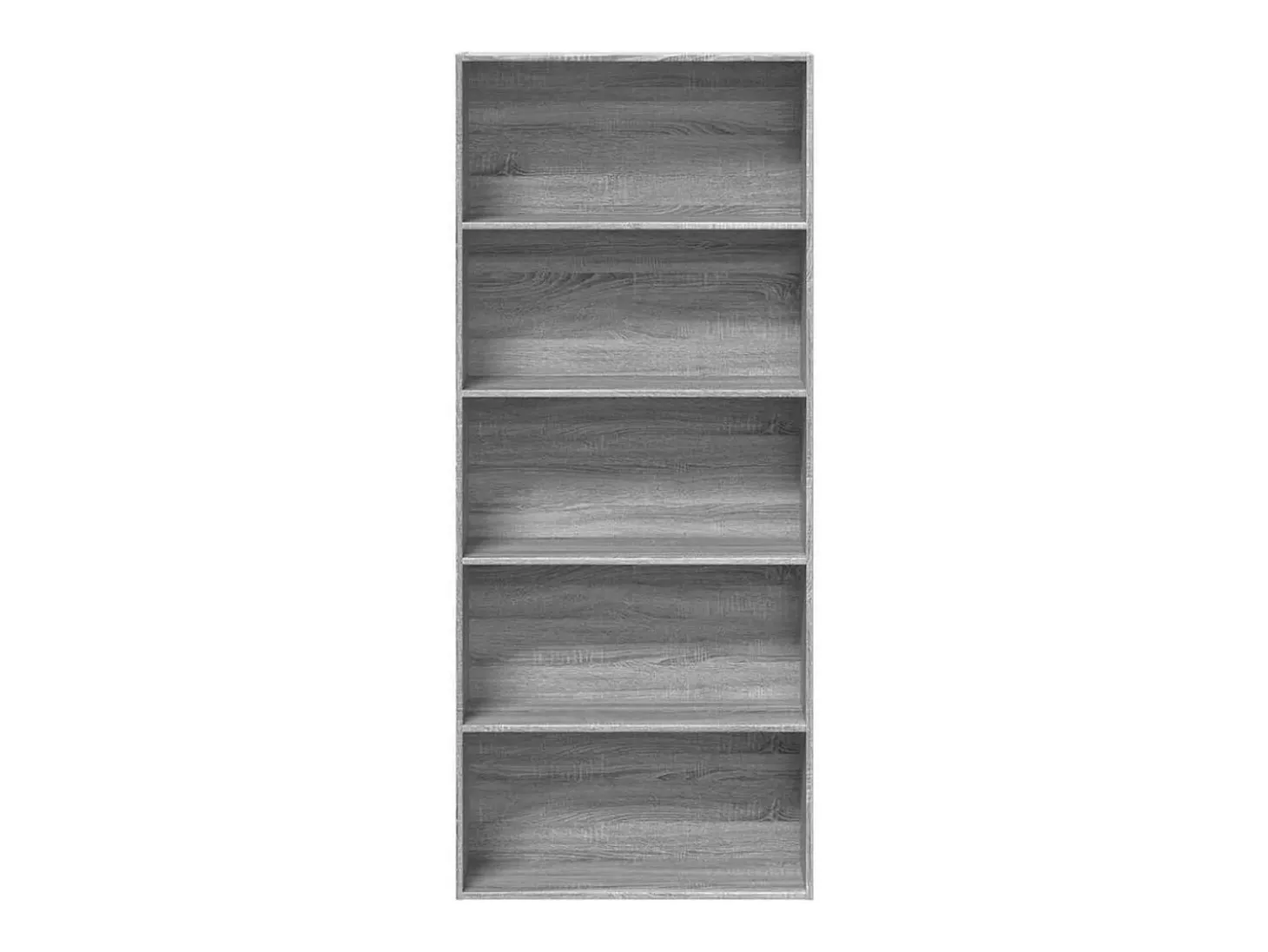 Estantería madera ingeniería gris Sonoma 80x30x189cm